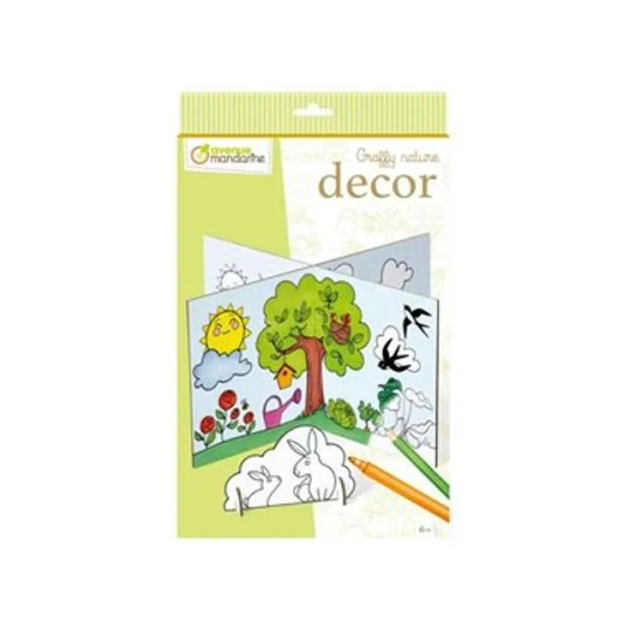 Graffy Nature, Décor - livre de coloriage / d'activités