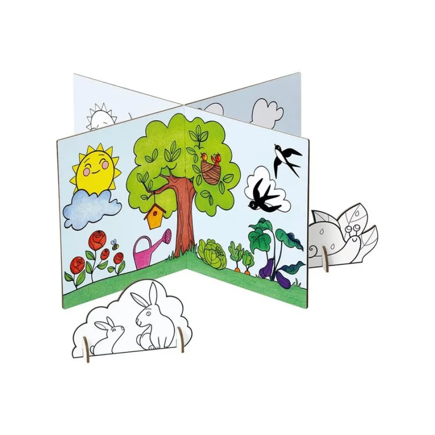 Graffy Nature, Décor - livre de coloriage / d'activités