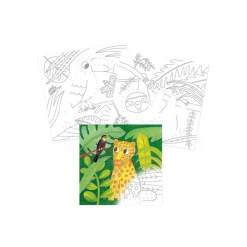 Graffy Point, Jungle - Carnet de coloriage à relier - Avenue Mandarine