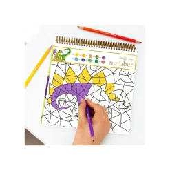 Graffy Pop Number, Dinosaures - livre à colorier (relié par spirale)
