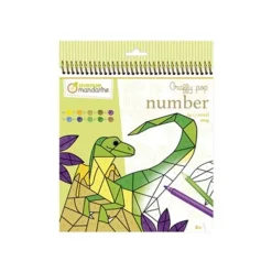 Graffy Pop Number, Dinosaures - livre à colorier (relié par spirale)