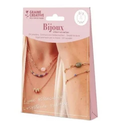 Graine Créative - Coffret Bijoux Chaînes & Pierres - Kit DIY Créatif