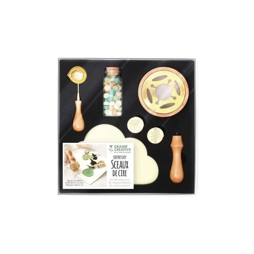 Graine Créative - Coffret DIY Sceaux Cire - Créations Nature