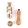 Graine Créative - Kit Sceau Fleur - Cire Cachet 5 Couleurs