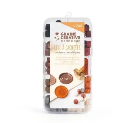 Graine Créative - Perles cire cacheter métalliques - 200 pièces