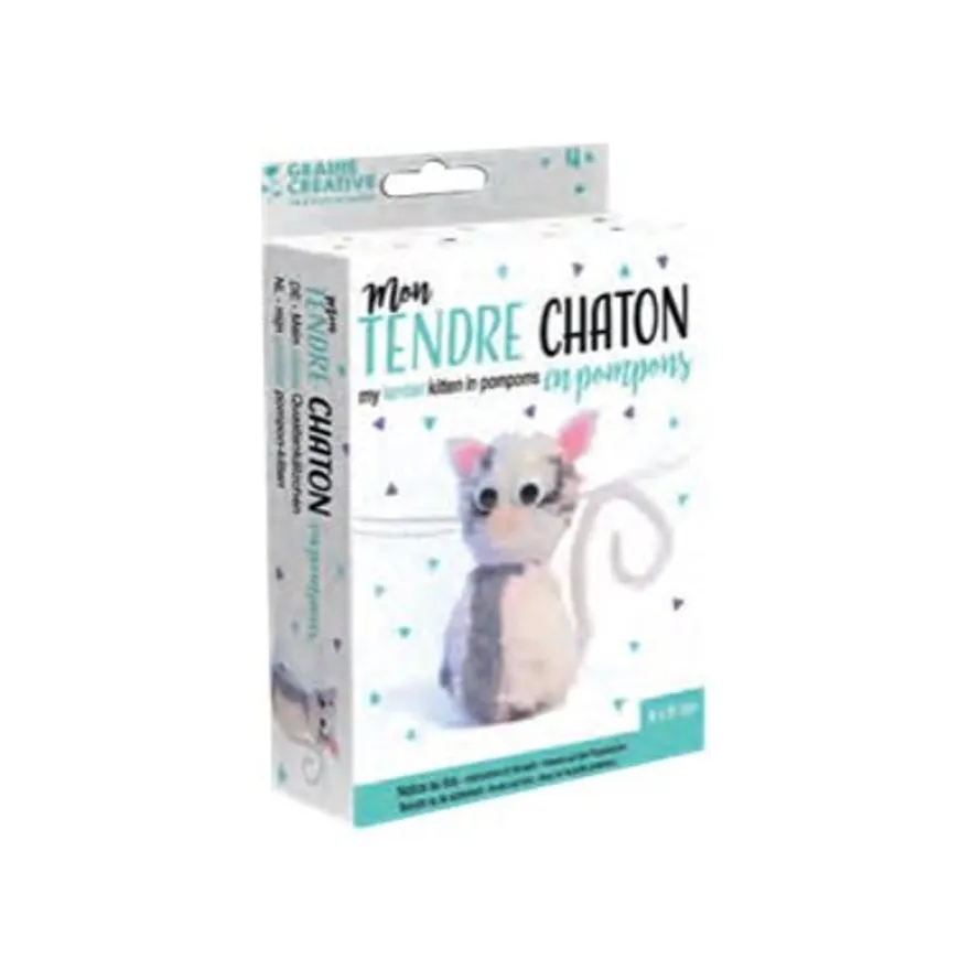 Graine Creative - Kit créatif Pompons - chaton