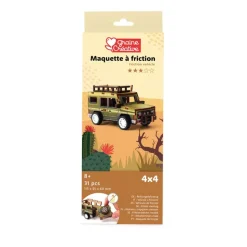 Graine Creative - Maquette Bois - Jeep - puzzle 3D