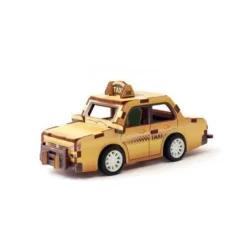 Graine Creative - Maquette Bois - Taxi - puzzle 3D