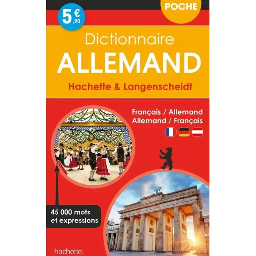Hachette Langenscheidt Dictionnaire de poche bilingue Allemand/Français