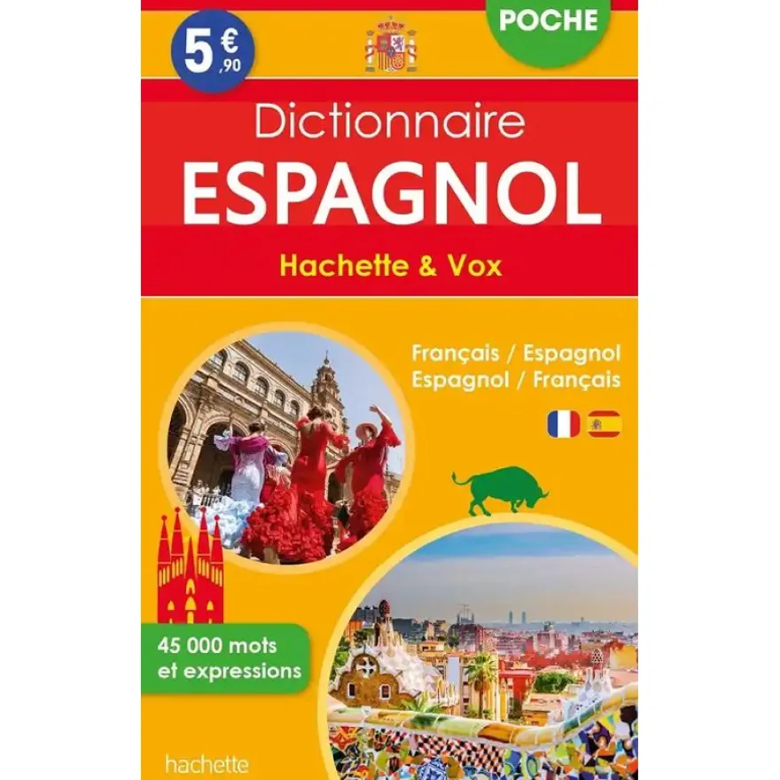 Hachette Vox Dictionnaire de poche bilingue Espagnol/Français