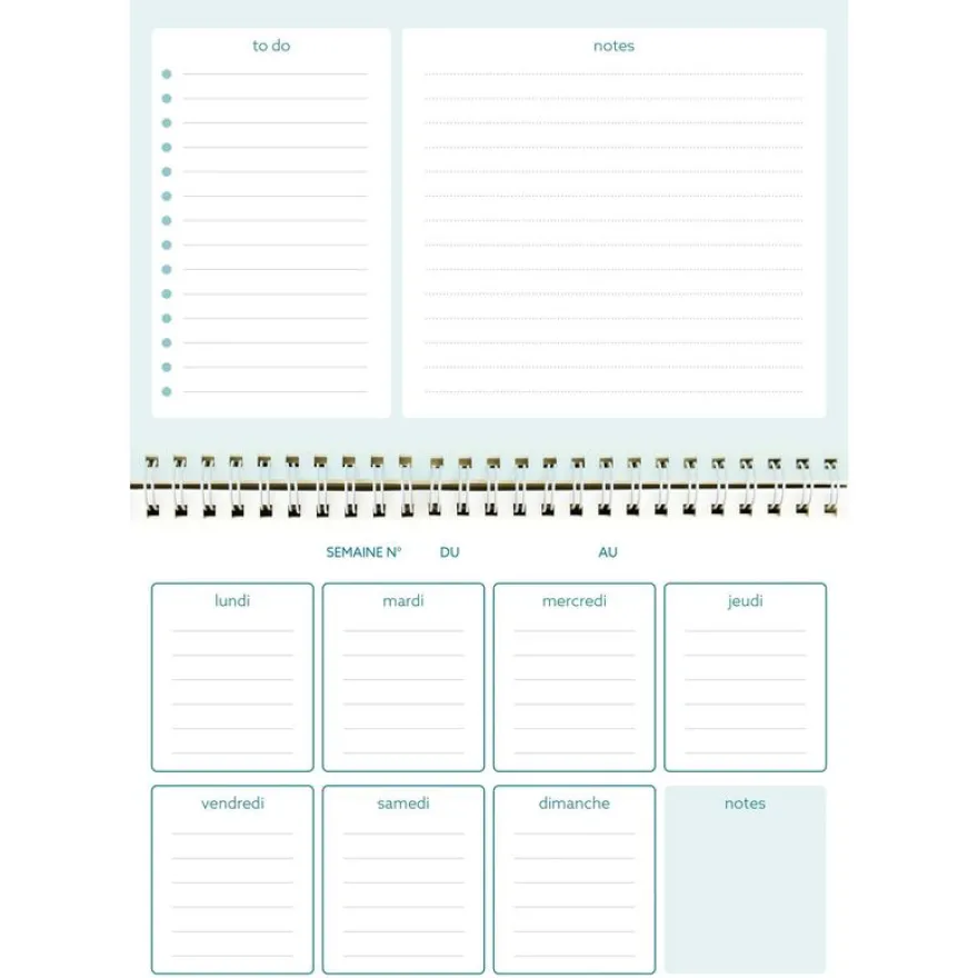 Hebdo-Malin Mini Labo - 21 x 15 cm - Bleu - Exacompta
