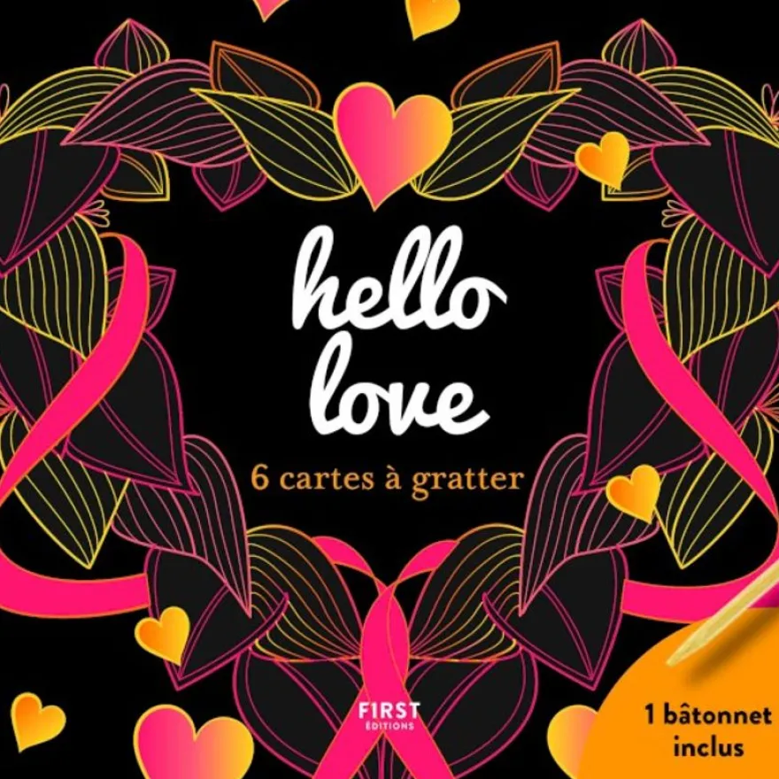 Hello love - 6 cartes à gratter