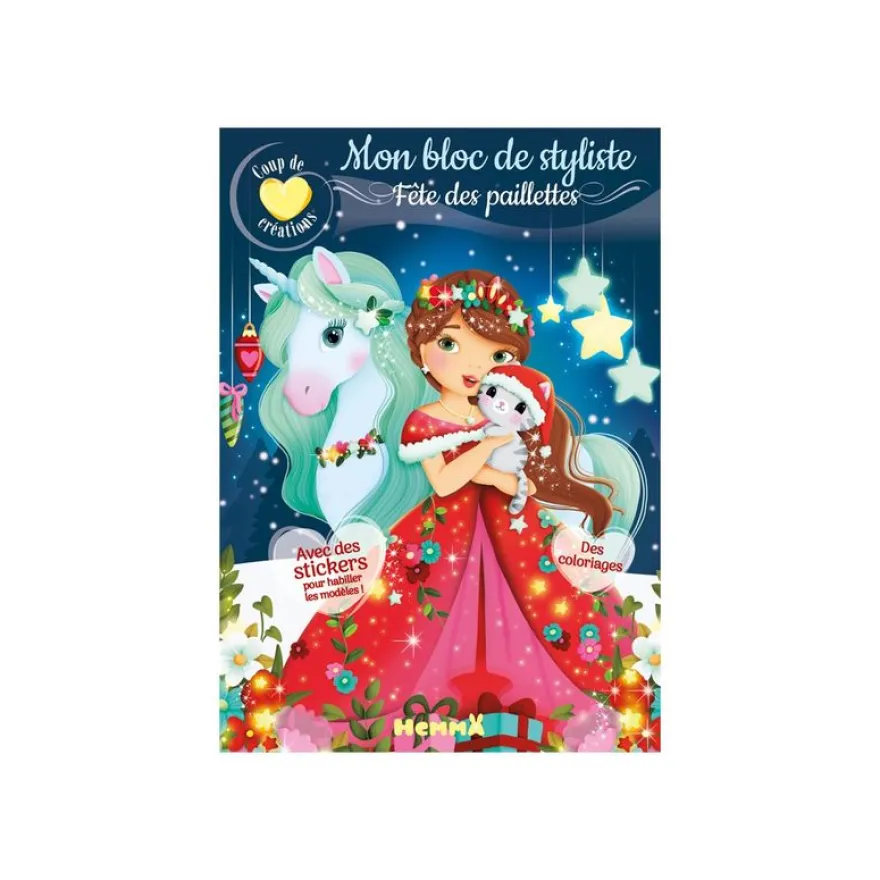 Hemma Coup de coeur créations - Mon bloc de styliste - Fête des paillettes