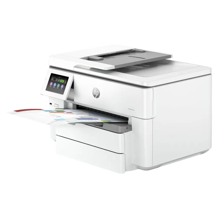 HP Officejet Pro 9730e Wide Format All-in-One - Imprimante multifonction jet d'encre couleur A3 - USB 2.0, LAN, Wi-Fi(ac)