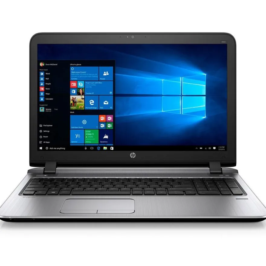 HP ProBook 450 G3 - Pc portable 15,6" reconditionné grade A - i3-6100U - 8Go - 128Go SSD - Win 10 Pro