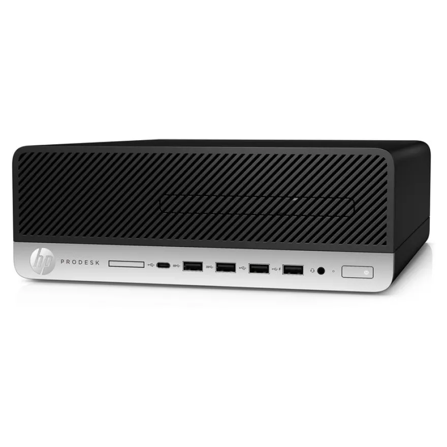 HP ProDesk 600 G4 - Unité centrale reconditionné Grade B - SFF Core i5 8500 - RAM 8 Go - SSD 256 Go - Win 11 - noir et argent