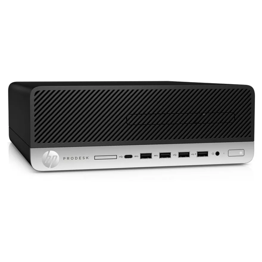 HP ProDesk 600 G4 - Unité centrale reconditionné Grade B - SFF Core i5 8500 - RAM 8 Go - SSD 256 Go - Win 11 - noir et argent
