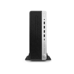 HP ProDesk 600 G4 - Unité centrale reconditionné Grade A - SFF Core i3 8100 - RAM 8 Go - SSD 128 Go - Win 11 - noir et argent
