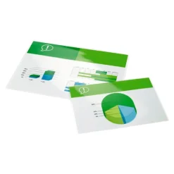 Ibico - pack de 100 - brillant - 216 x 303 mm - pochettes plastifiées