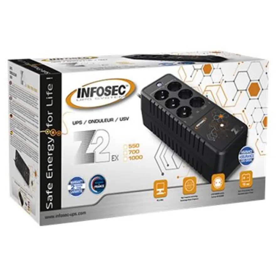 INFOSEC Z2 EX 1000 - onduleur 6 prises - 1000 VA