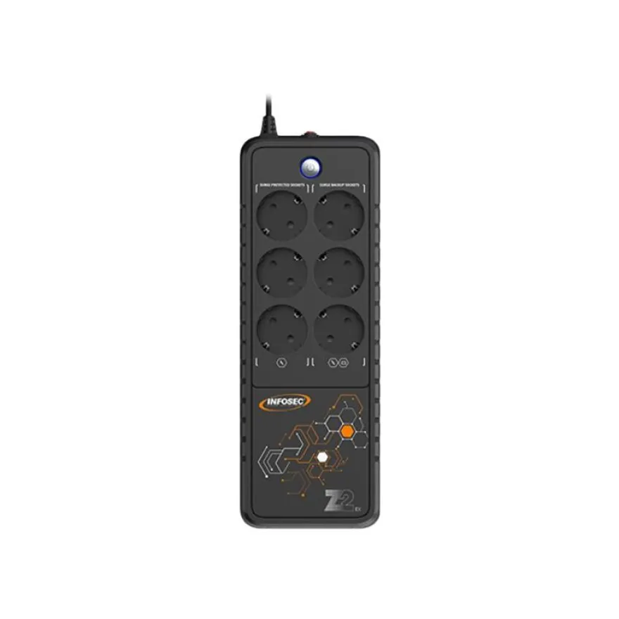 INFOSEC Z2 EX 550 - onduleur 6 prises - 550 VA