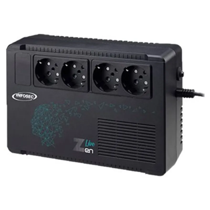 INFOSEC Zen Live 500 - Onduleur - 500 VA - 4 connecteurs de sortie