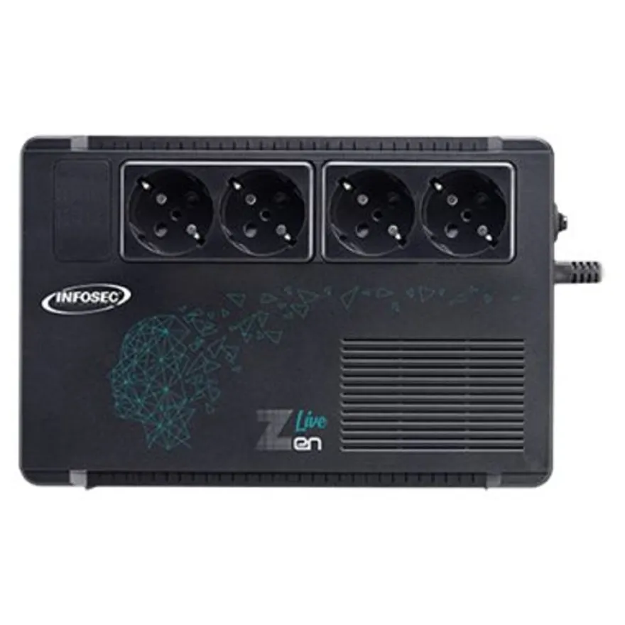 INFOSEC Zen Live 500 - Onduleur - 500 VA - 4 connecteurs de sortie