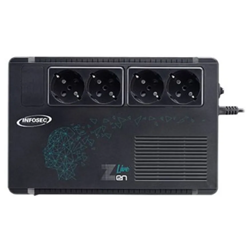 INFOSEC Zen Live 650 - Onduleur 4 prises - 650 VA