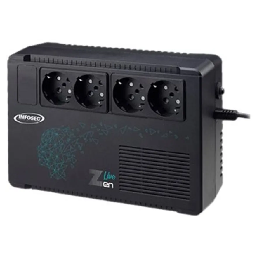 INFOSEC Zen Live 650 - Onduleur 4 prises - 650 VA