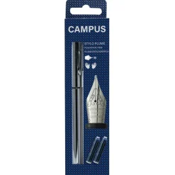 Ink - Stylo plume Campus + 2 cartouches - pointe moyenne