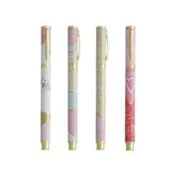 Ink Metal - Roller gel Glitter pink - différents modèles disponibles