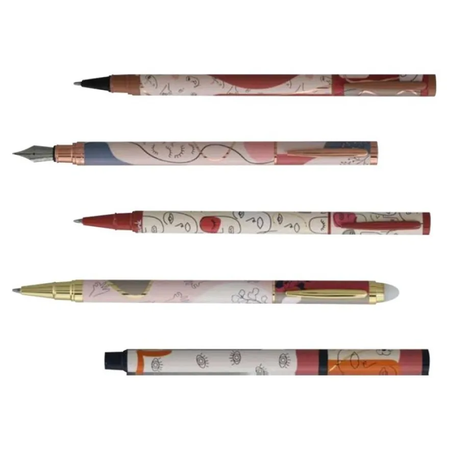 Ink Metal Abstract Faces - Roller gel - différents modèles disponibles