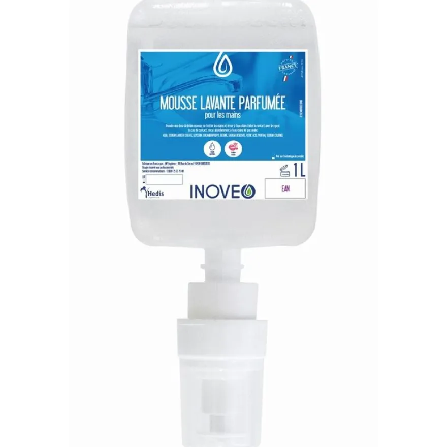 INOVEO - Savon mousse lavante 1l pour distributeur