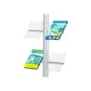 INOVSHOP - 8 Bacs inclinés pour porte-brochures A4 PBINC