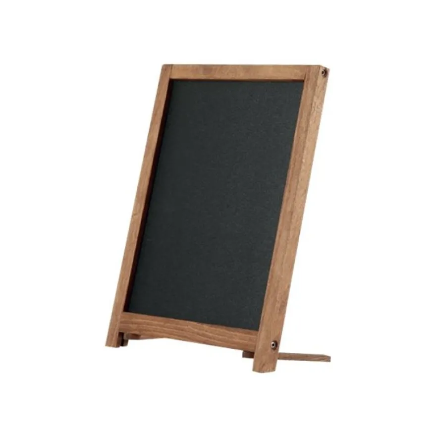 INOVSHOP - Cadre bois fond ardoise de comptoir A5