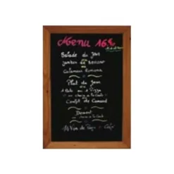 INOVSHOP - Cadre mural bois fond ardoise - 53 x 80 cm