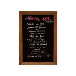 INOVSHOP - Cadre mural bois fond ardoise - 40 x 53 cm