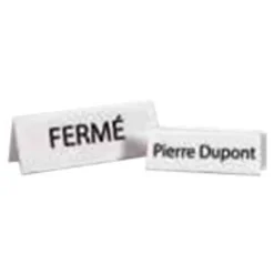 INOVSHOP - Chevalet porte nom 120 x 45 mm