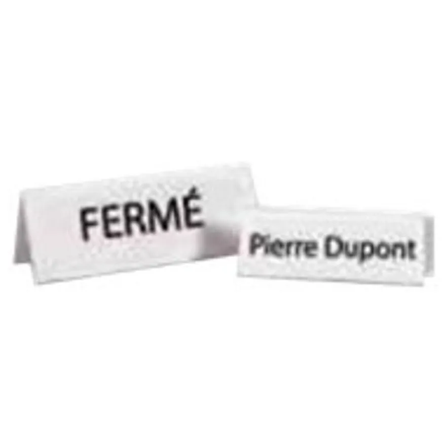 INOVSHOP - Chevalet porte nom 210 x 61 mm