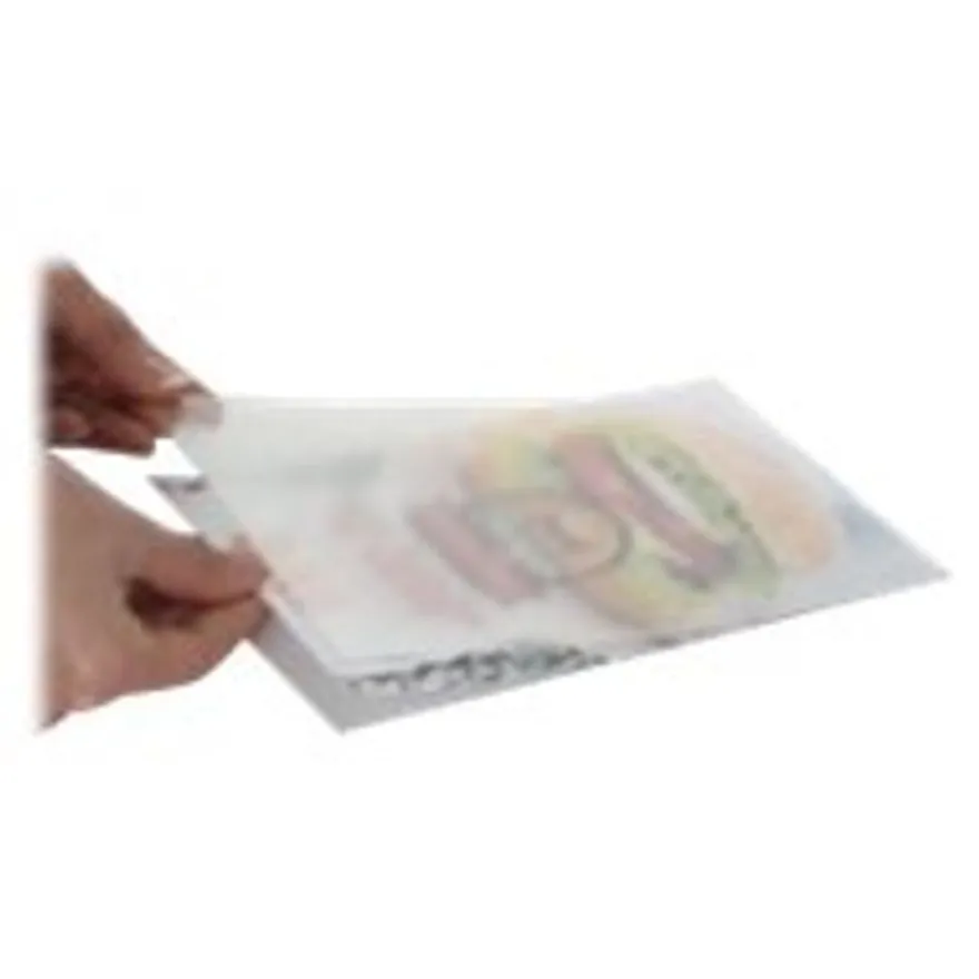INOVSHOP - Protège-visuel anti-reflet en PET pour socle bois - A4