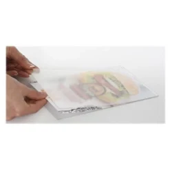 INOVSHOP - Protège-visuel anti-reflet en PET pour socle bois - A6