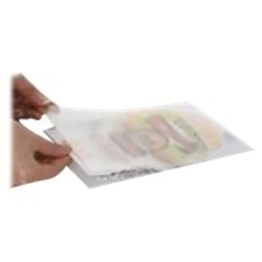 INOVSHOP - Protège-visuel anti-reflet en PET pour socle bois - A6