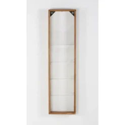 INOVSHOP - Présentoir de journaux mural - 4 x 5 compartiments A4 - bois naturel