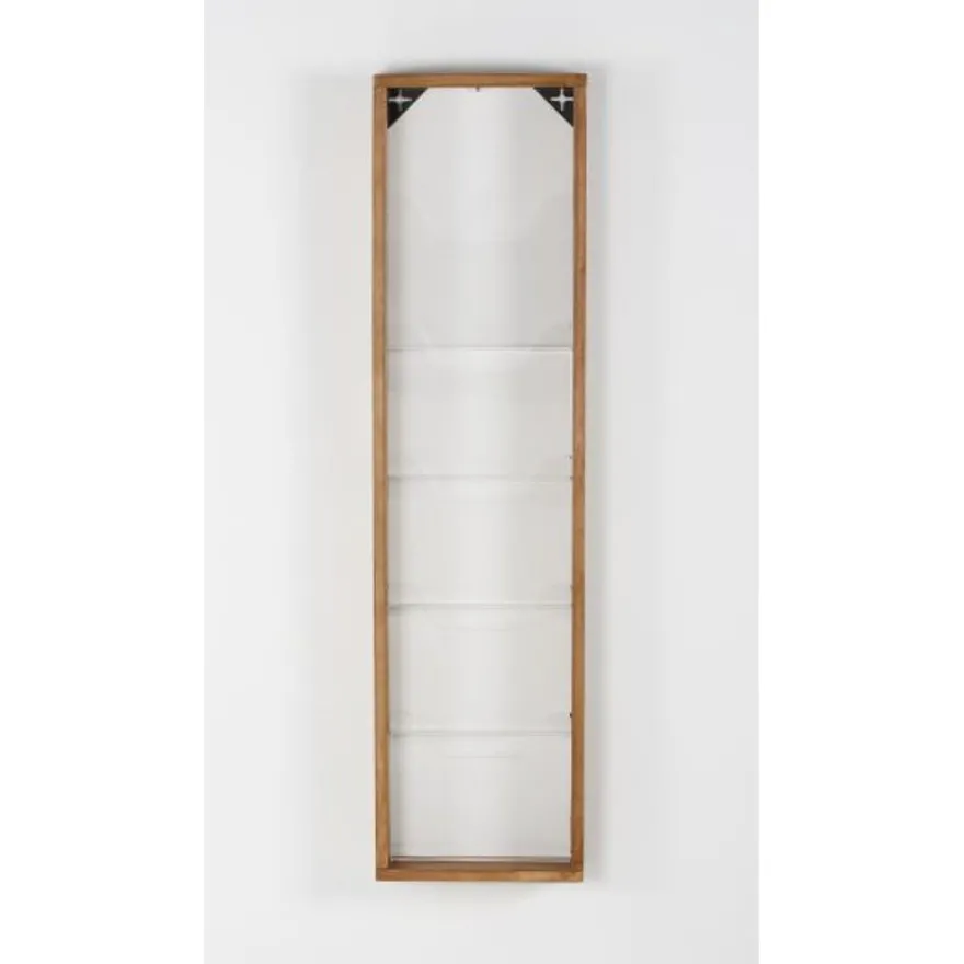 INOVSHOP - Présentoir de journaux mural - 4 x 5 compartiments A4 - bois naturel