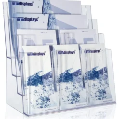 INOVSHOP - Présentoir multi-formats pour brochures A4, A5, 1/3 A4, A6
