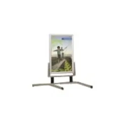 INOVSHOP - Stop-trottoir (Chevalet de sol) 60 x 80 cm - cadre waterproof - double face - pieds métal