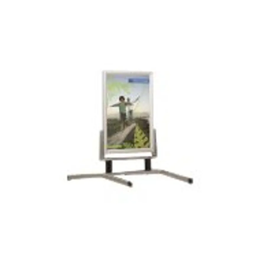 INOVSHOP - Stop-trottoir (Chevalet de sol) 60 x 80 cm - cadre waterproof - double face - pieds métal