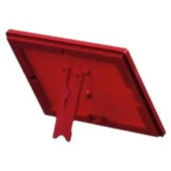 INOVSHOP Ecoframe - Cadre porte-affiche clippant à poser ou à fixer au mur - A4 - rouge