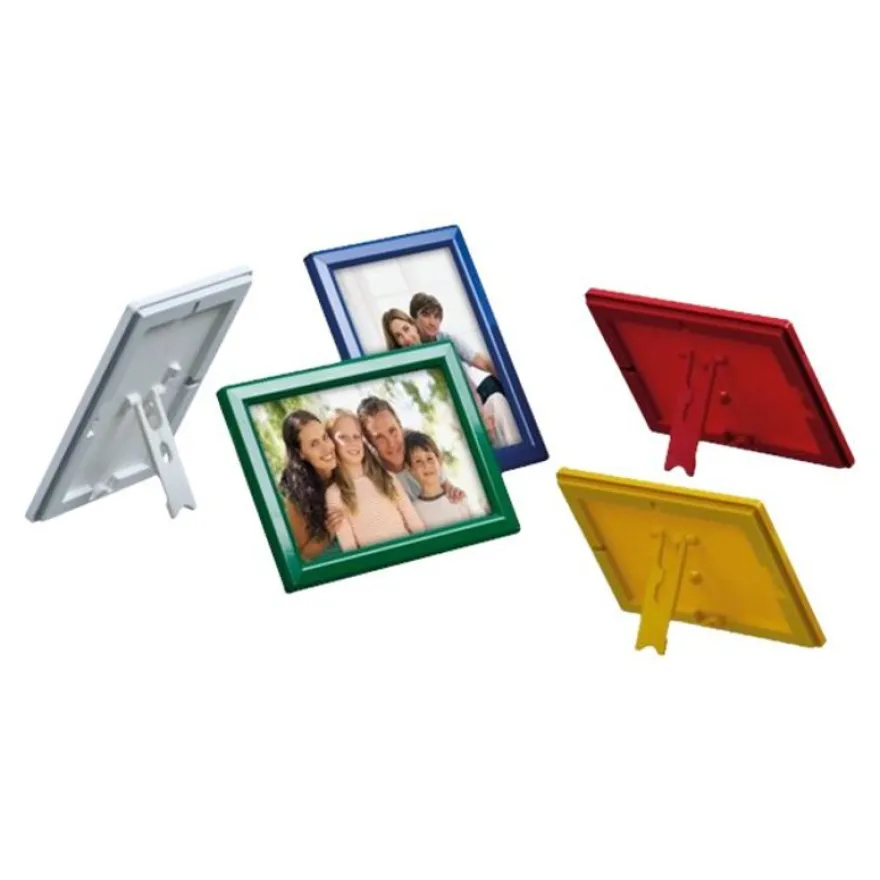 INOVSHOP Ecoframe - Cadre porte-affiche clippant à poser ou à fixer au mur - A5 - noir