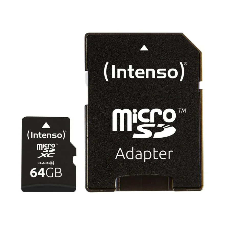 Intenso - carte mémoire 64 Go - Class 10 - micro SDXC